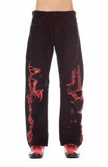 HVMAN Evolve Distressed Baggy Fit Jeans