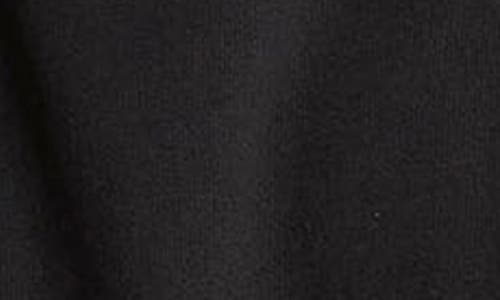 Vince Long Sleeve Sueded Jersey Top In Black