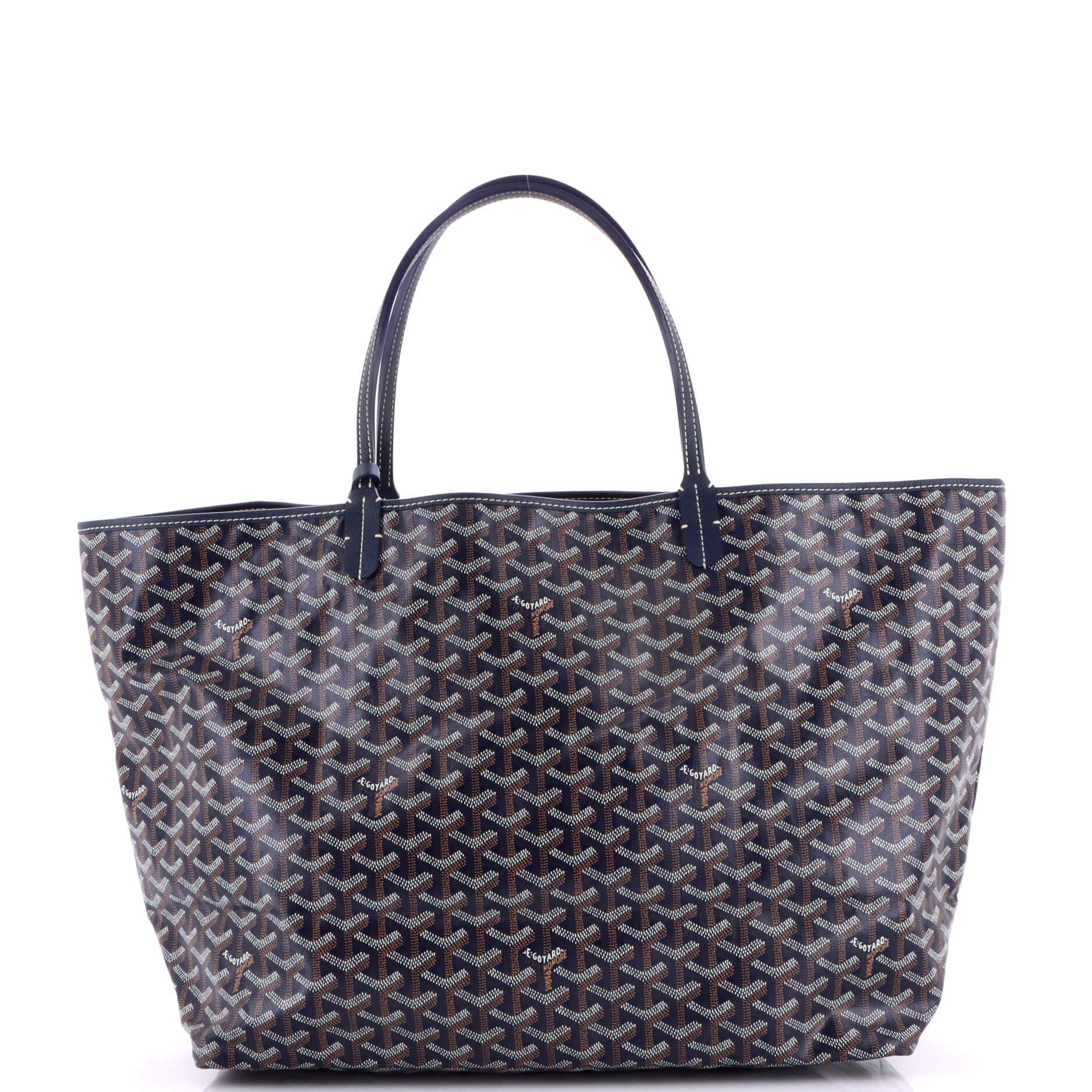 Pre-Owned Goyard Saint Louis Tote Coated Canvas GM, Alternate, color, Blue