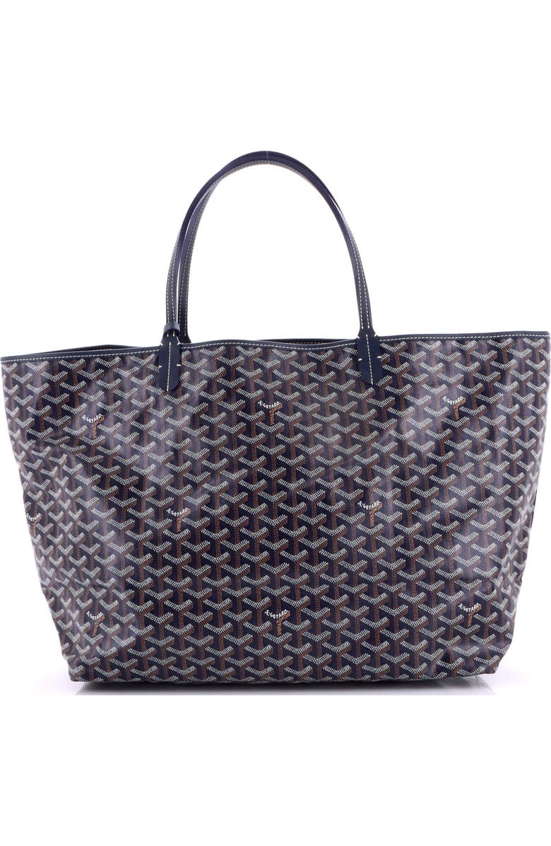 Pre-Owned Goyard Saint Louis Tote Coated Canvas GM, Alternate, color, Blue