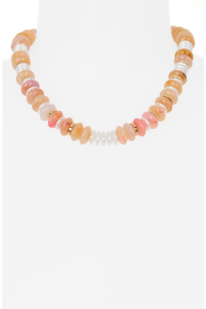 Beaded Necklace, Alternate, color, PINK