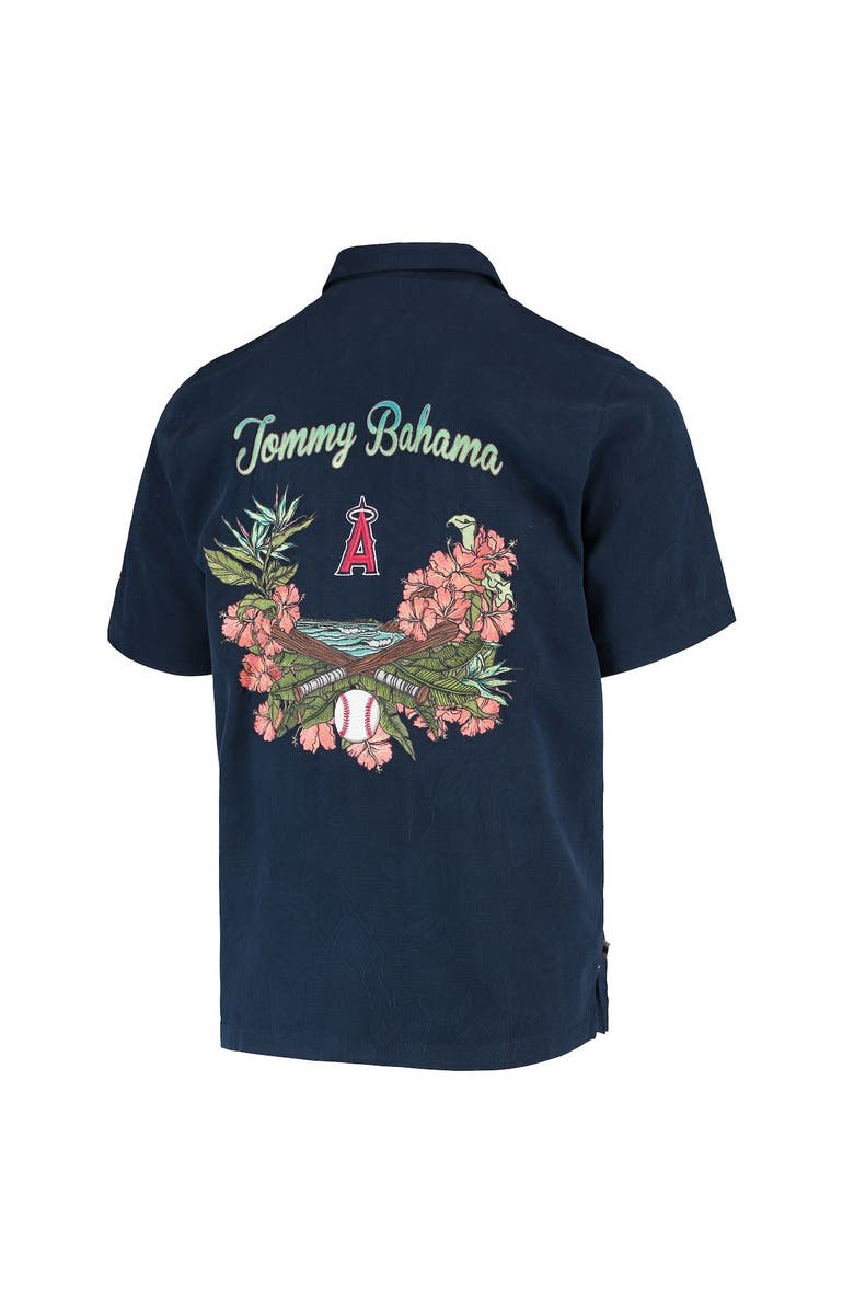 Tommy Bahama Men's Tommy Bahama Navy Los Angeles Angels Baseball Bay Button-Up Shirt, Alternate, color, 