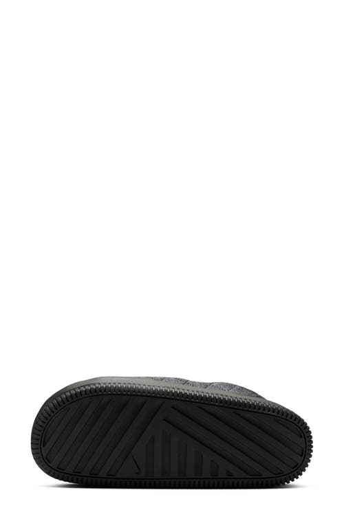 Shop Nike Calm Se Sandal In Black/silver/black