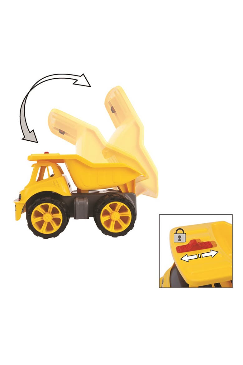 Aquaplay Big Power Worker Maxi Truck Rideon, 55Lb Capacity, Kids, Alternate, color, Yellow