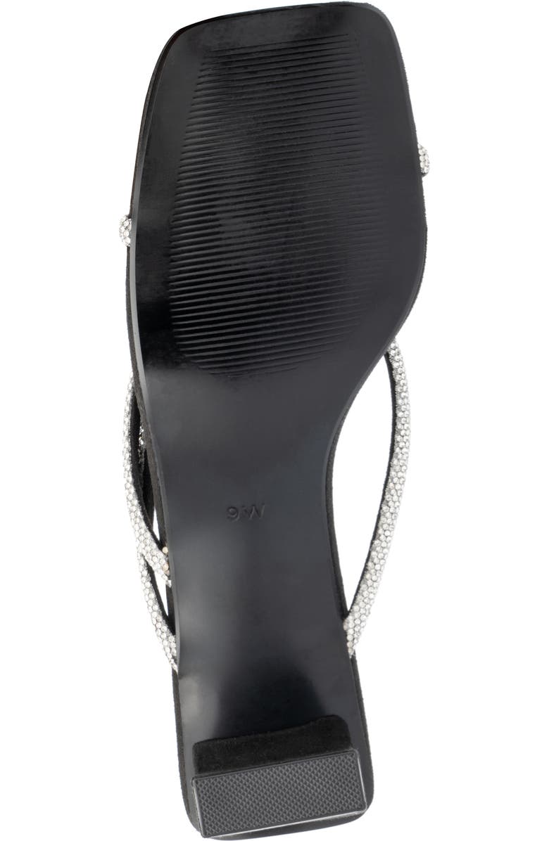 Fashion to Figure Nikita Pavé Crystal Slide Sandal - Wide Width, Alternate, color, Black