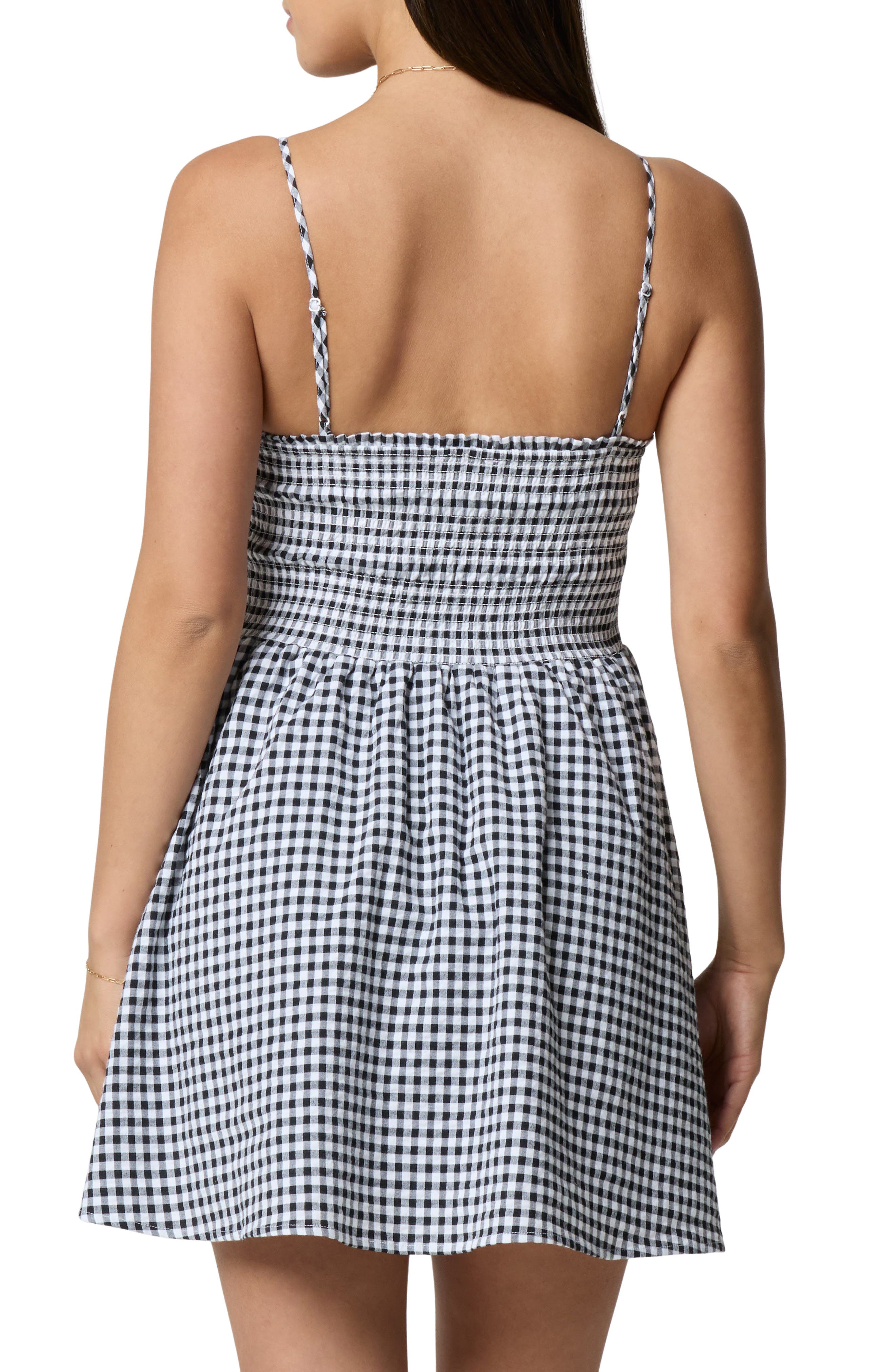 Fit & Flare Smocked Minidress - image 4