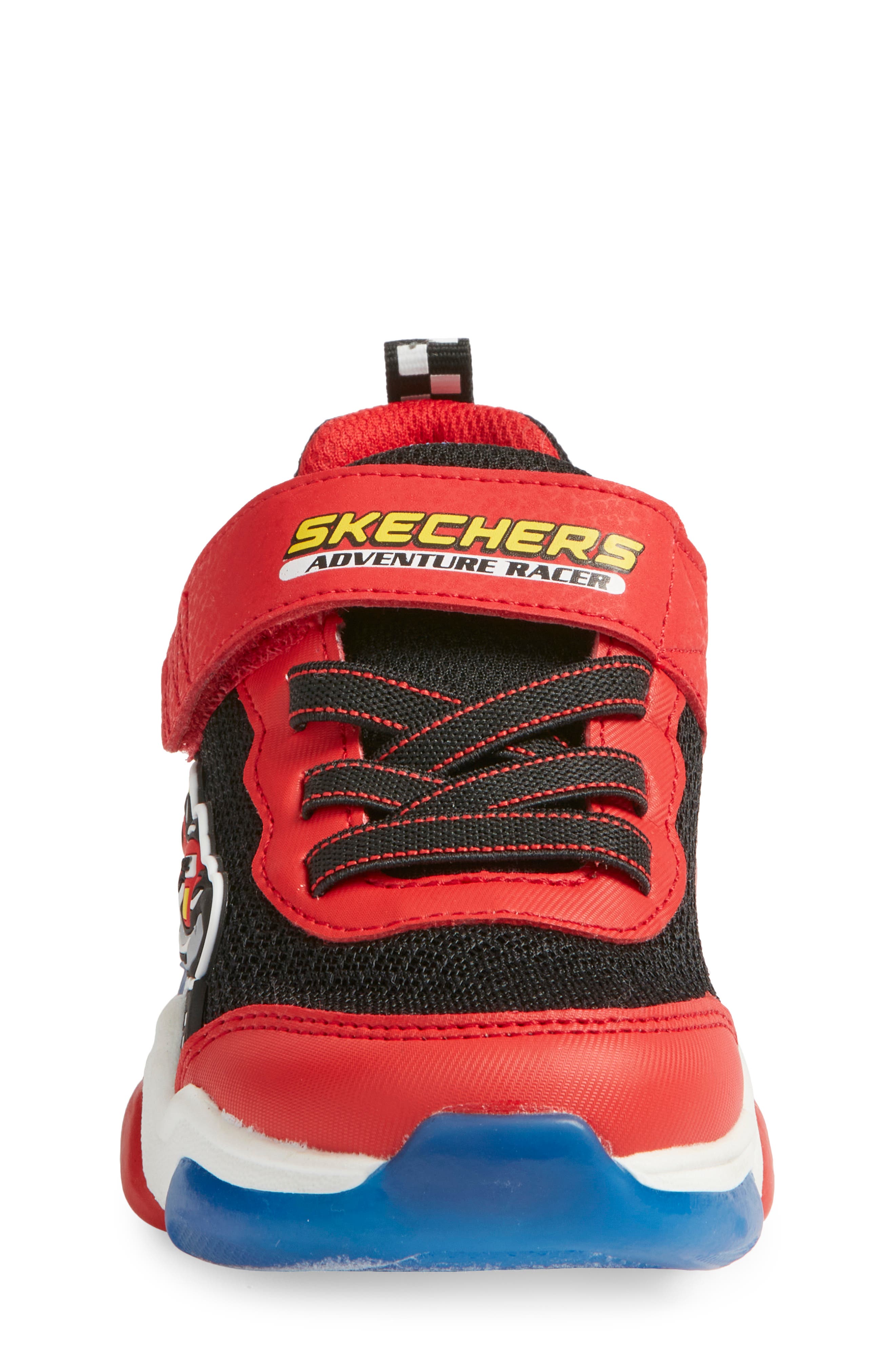 SKECHERS Kids' Mighty Glow 2.0 Sneaker, Alternate, color, Red Multi