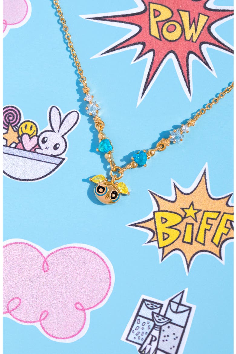 The Powerpuff Girls Pendant Necklace, Alternate, color, GOLD