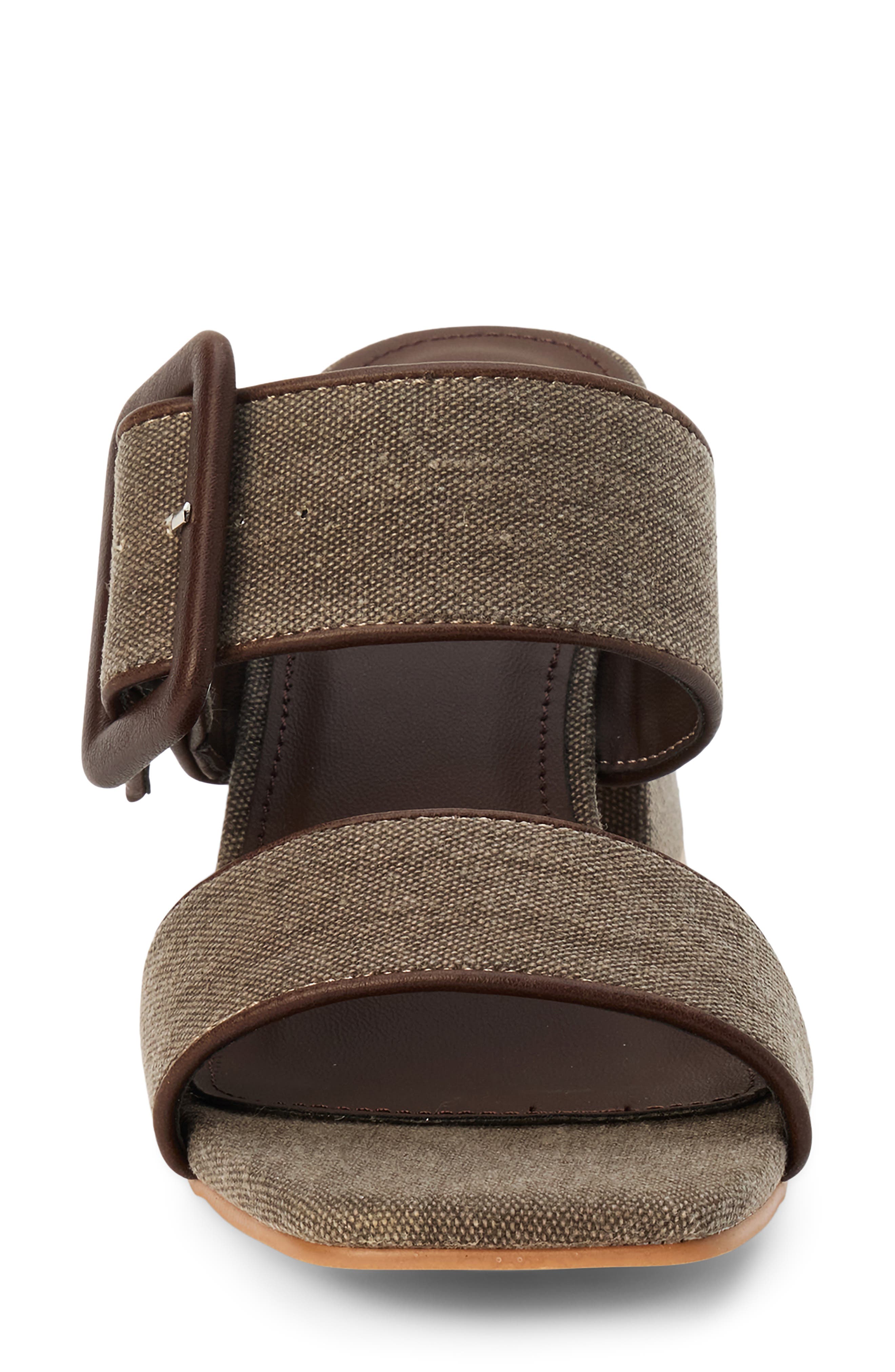 Lucy Block Heel Sandal, Alternate, color, CHOCOLATE LINEN