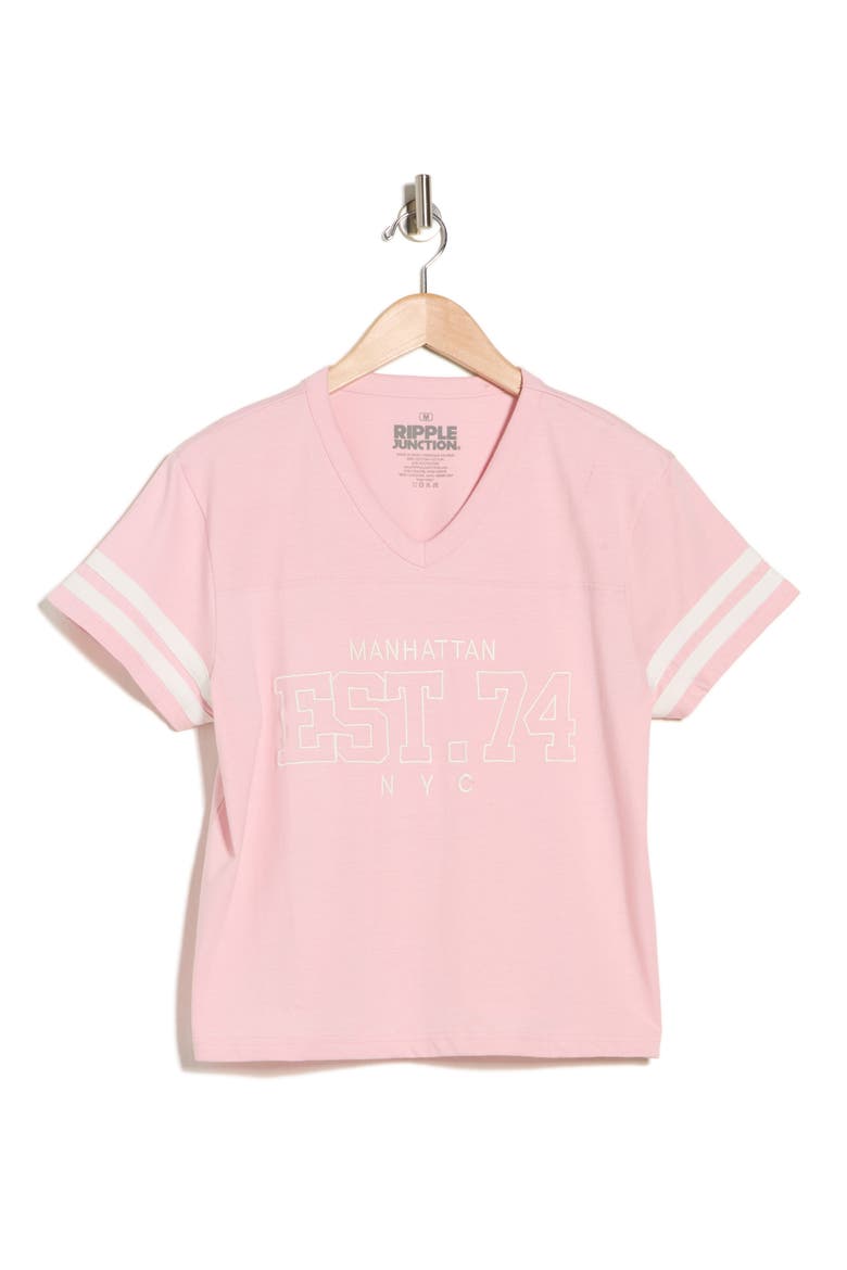 Manhattan Jersey Graphic T-Shirt, Alternate, color, LIGHT PINK