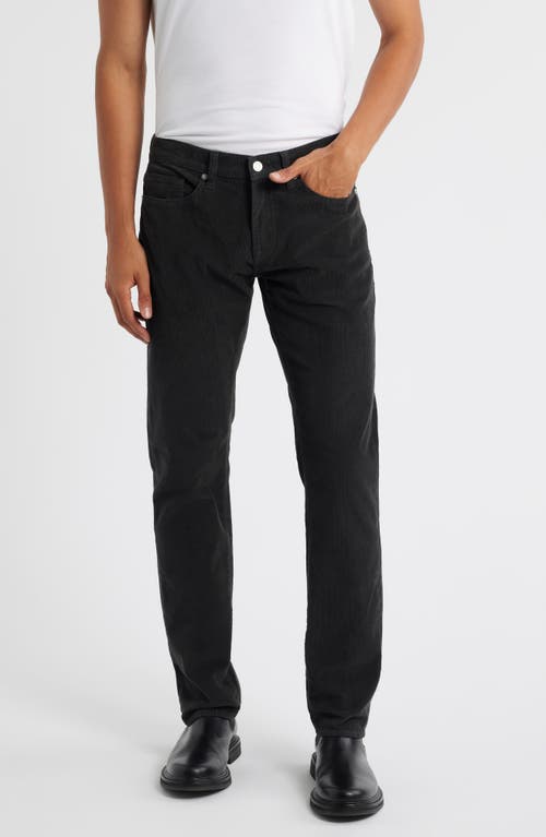 Frame L'homme Corduroy Slim Jeans In Black