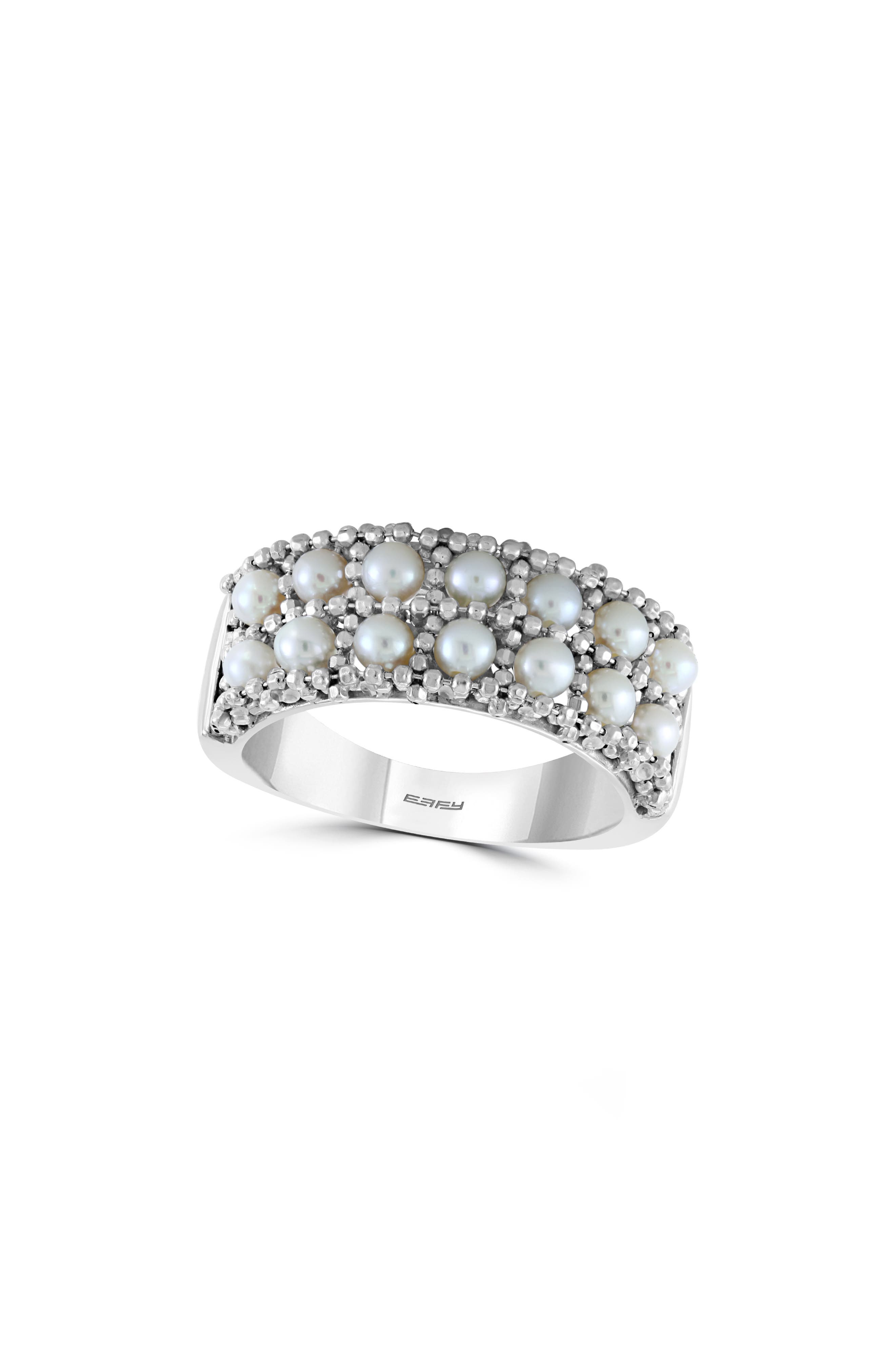 EFFY Sterling Silver 2–3.5mm Freshwater Pearl Ring (Women) | Nordstromrack