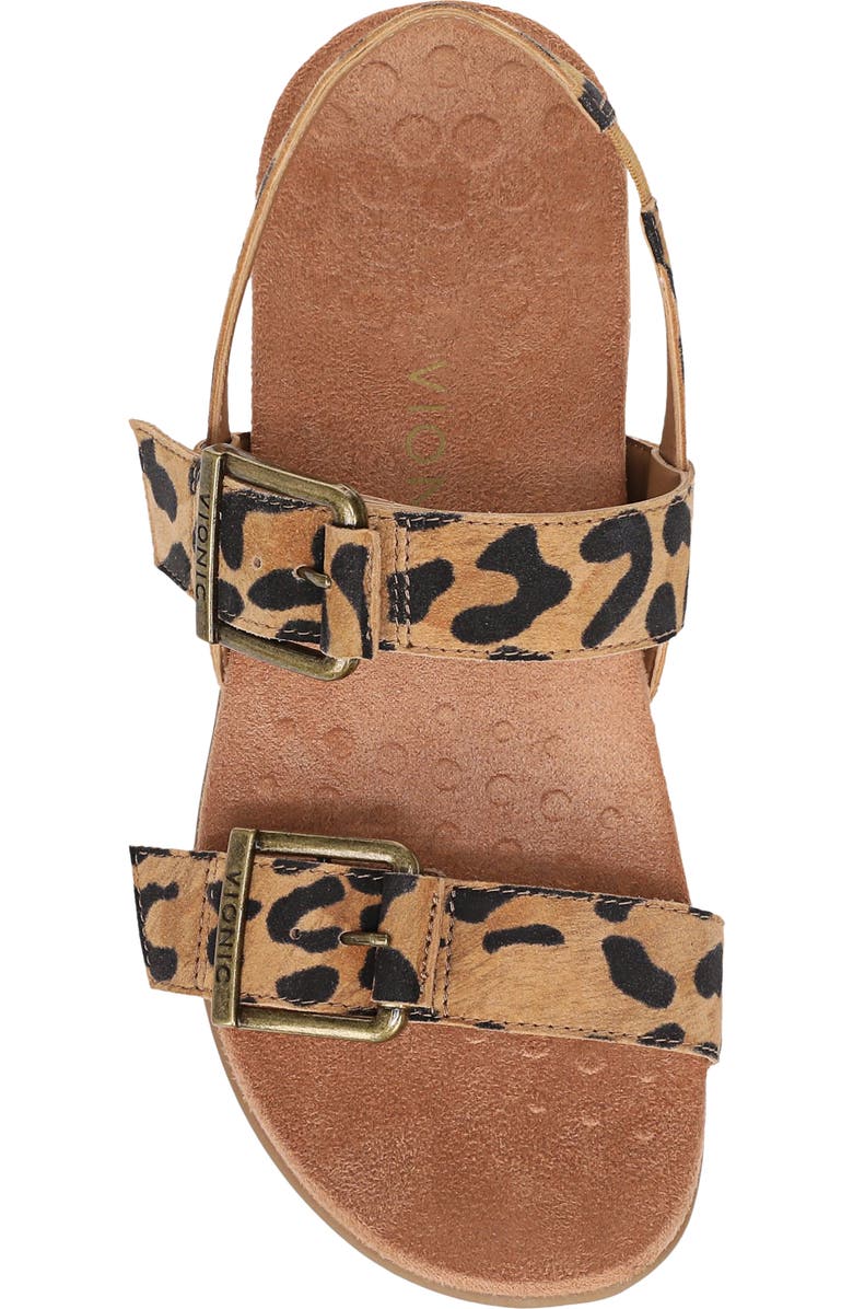 Vionic Reese Sandal, Alternate, color, Tan Leopard