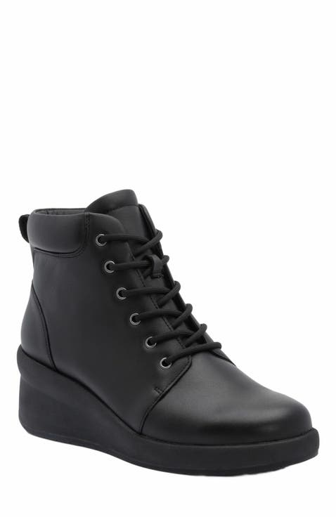 Women's Black Lace-Up Boots | Nordstrom