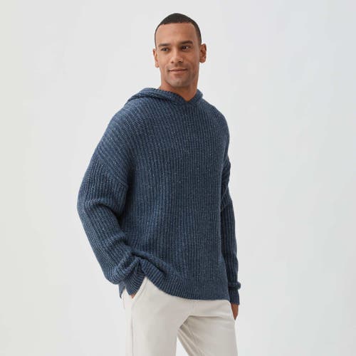 Surfside Supply Co. Stan Knit Hooded Sweater In Navy Heather