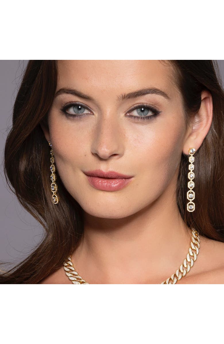 Anna Zuckerman Discontinued - El Camino 4ctw Drop Earrings, Alternate, color, Platinum