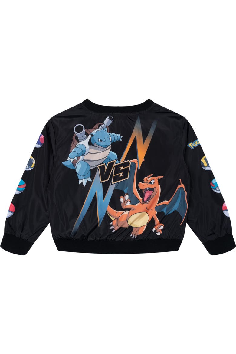 Bomber Jacket, Alternate, color, Black Pokemon