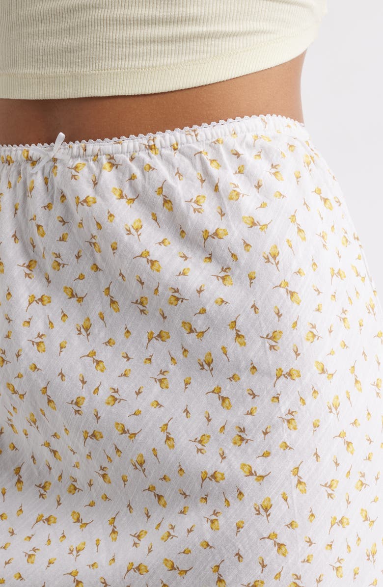 BP. Maxi Skirt, Alternate, color, White- Yellow Soft Abby Floral