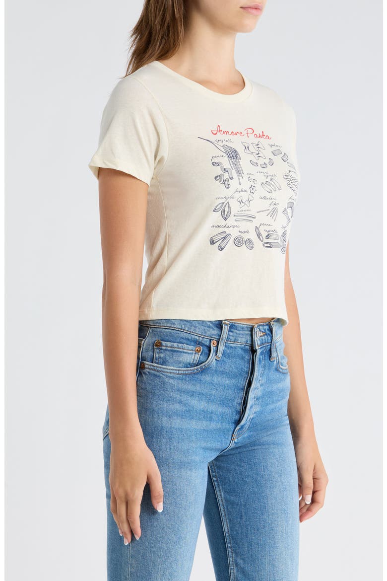 Amour Pasta Graphic T-shirt, Alternate, color, MARSHMALLOW