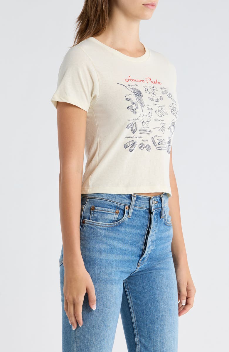 GOLDEN HOUR Amour Pasta Graphic T-shirt, Alternate, color, Marshmallow