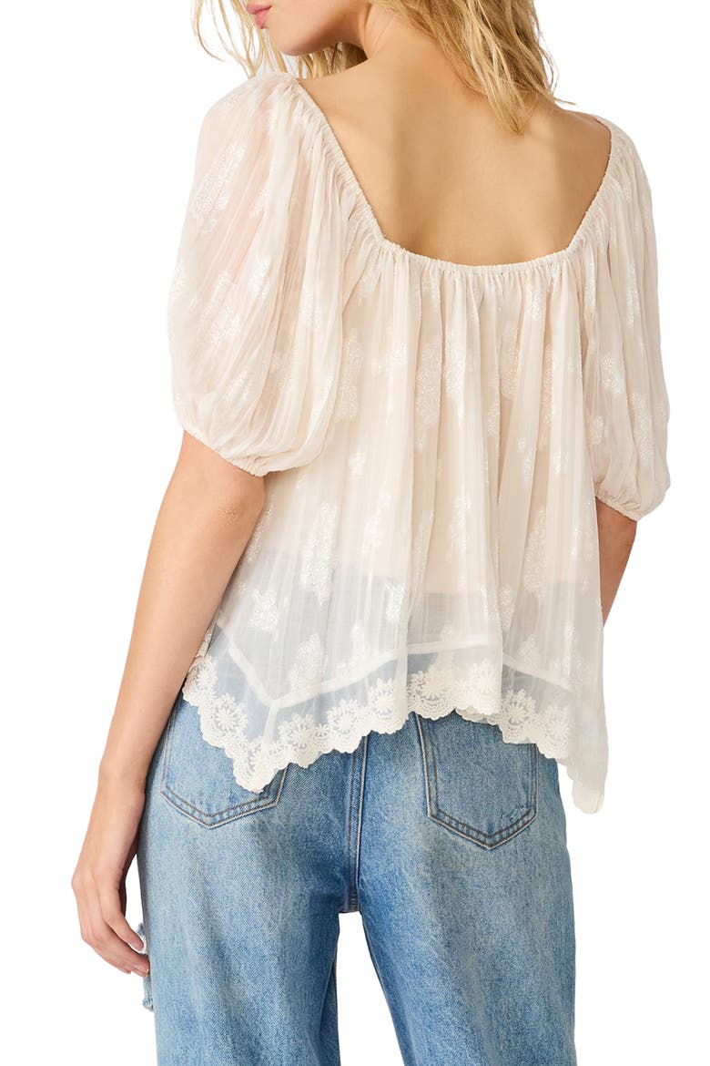 Vickie Lace Top, Alternate, color, CREAM