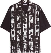 Givenchy Photographic Negative Print Short Sleeve Button-Up Shirt