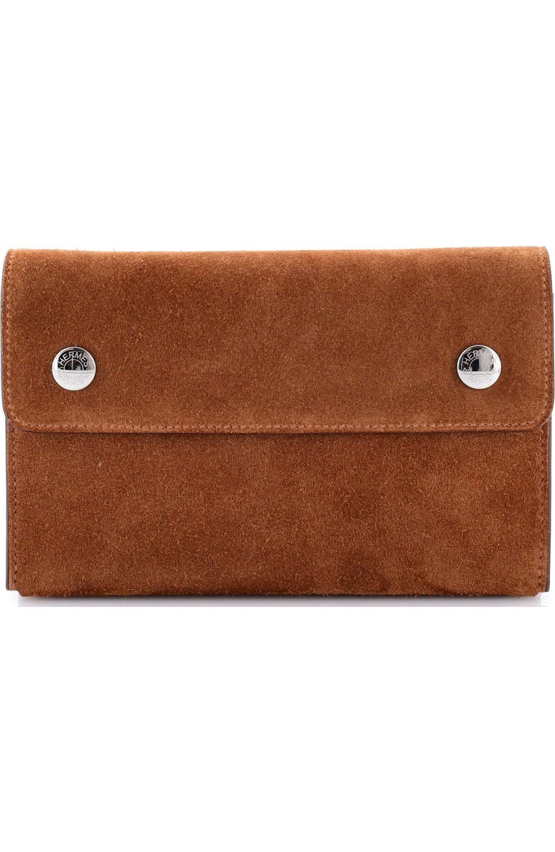 Pre-Owned Hermes Hermesnap Wallet Bag Grizzly and Swift, Main, color,