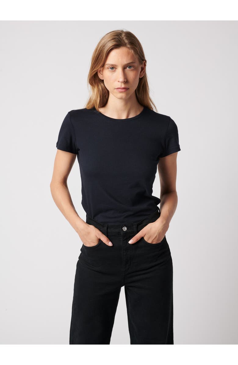 Majestic Filatures Soft Touch Short Sleeve Crewneck T-Shirt, Alternate, color, Marine