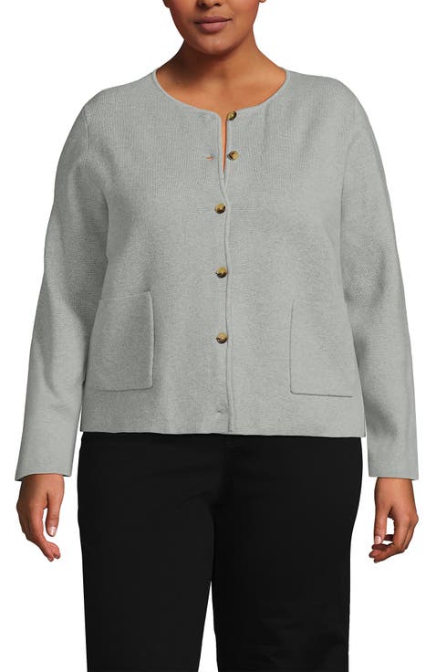Fine Gauge Cotton Milano Blazer Sweater