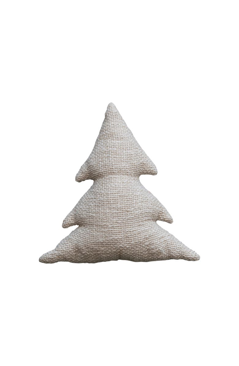 Storied Home Cotton Tree Shaped Pillow, Natural, Main, color, Natural