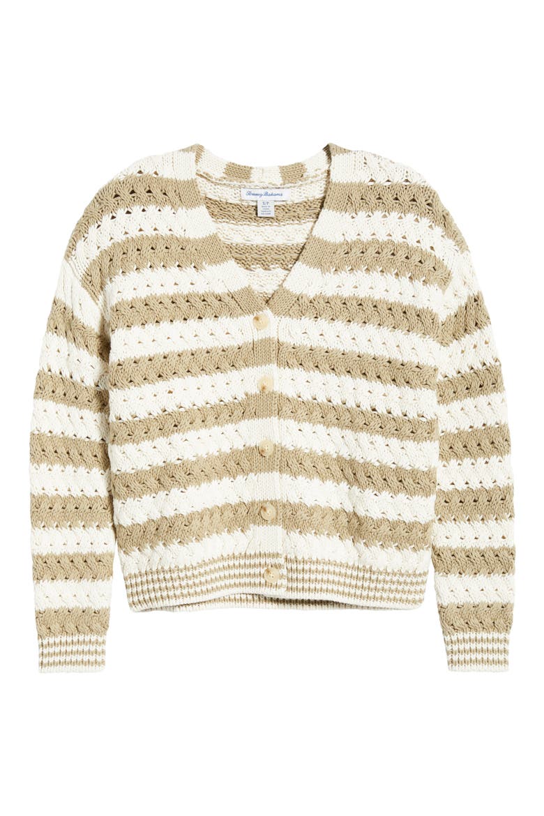 Dockside Dream Open Stitch Cardigan, Alternate, color, COCONUT