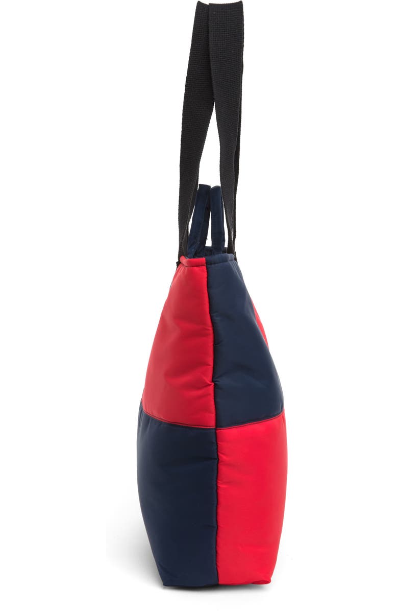 Clare V. Annie Nylon Colorblock Tote Bag, Alternate, color,