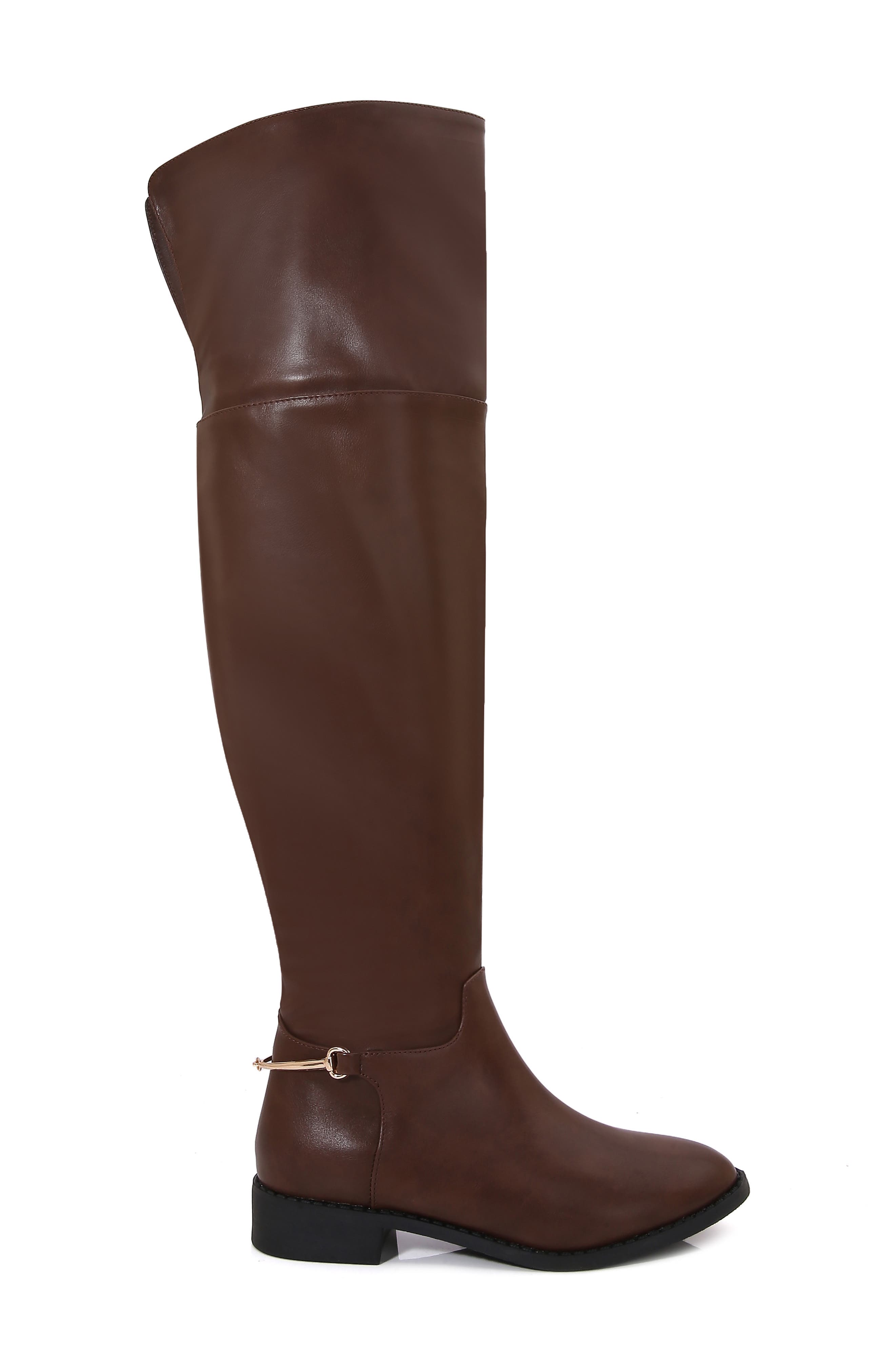 Over the Knee Riding Boot, Alternate, color, BROWN
