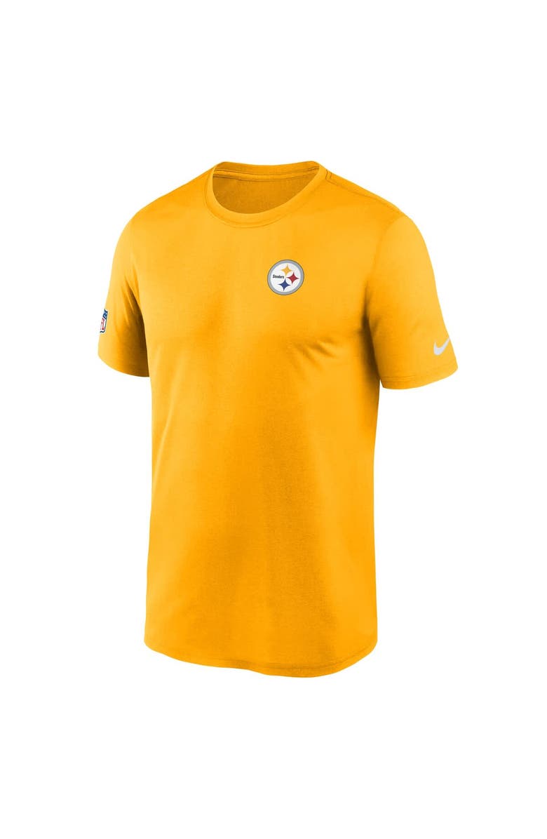 Nike Men's Nike Gold Pittsburgh Steelers Sideline Legend Small Logo Dri-FIT T-Shirt, Alternate, color, Gold