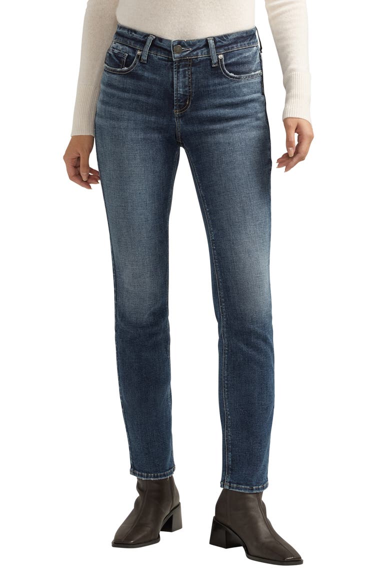 Elyse Straight Leg Jeans, Main, color, INDIGO