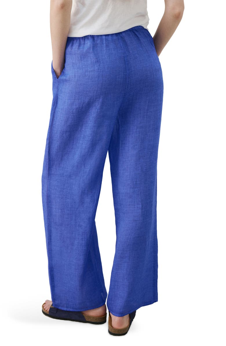 MANGO Ramie Drawstring Pants, Alternate, color, 