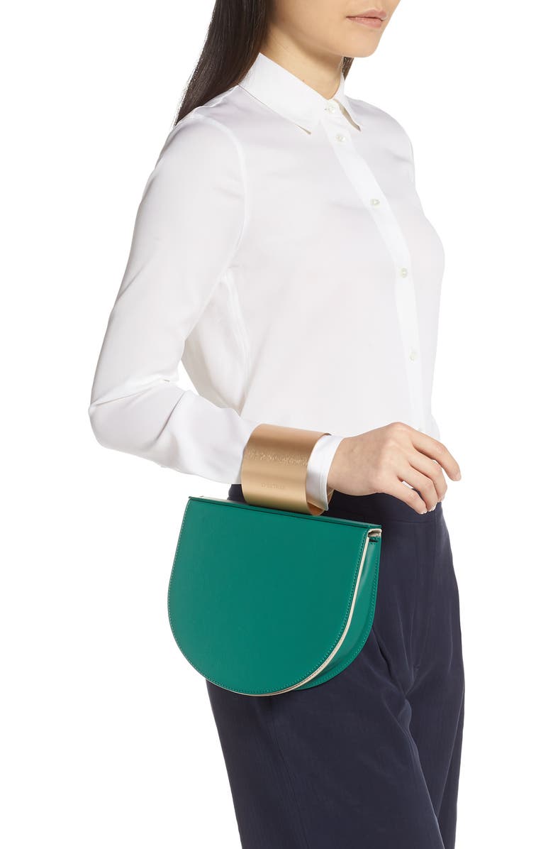 DESTREE D ESTREE D'Estrëe Mini Lucio Cuff Handle Leather Bag, Alternate, color,