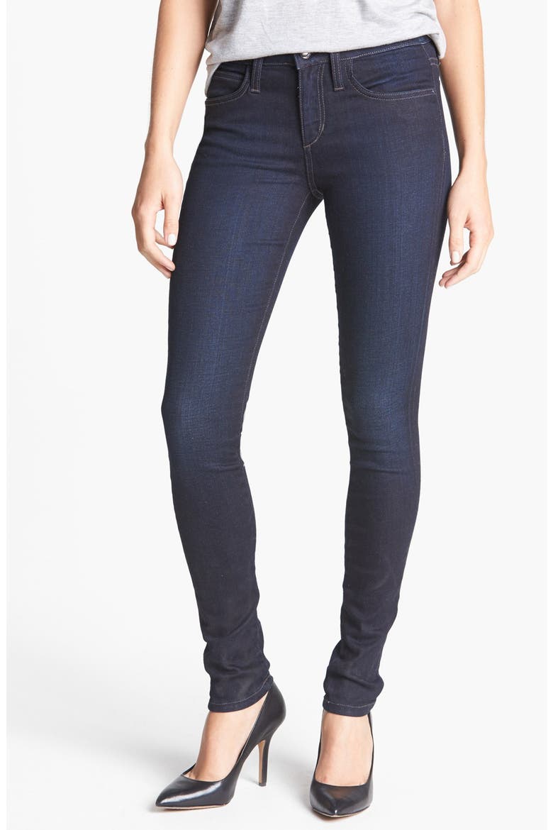 'The Skinny' Stretch Skinny Jeans, Main, color, AURIA