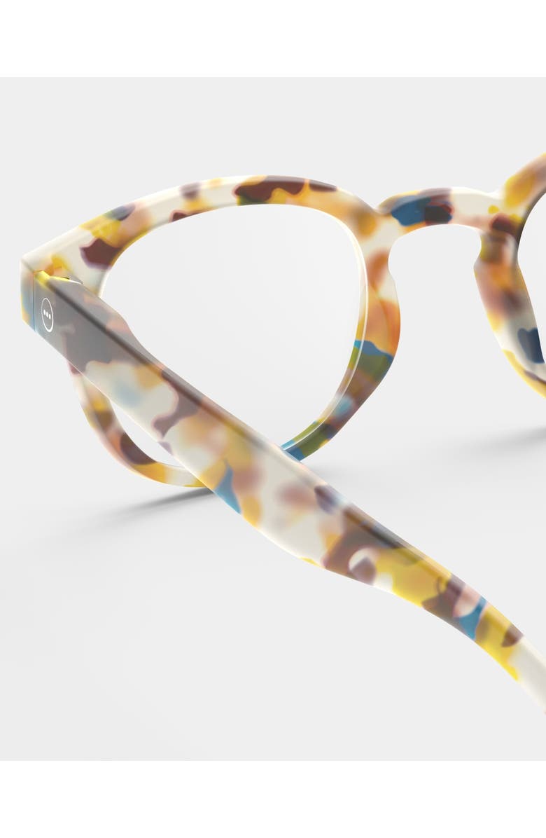 IZIPIZI #C 49mm Square Reading Glasses, Alternate, color, Blue Tortoise