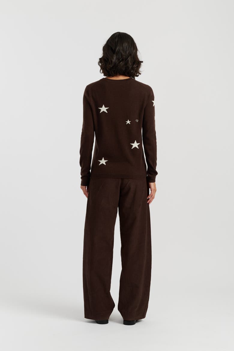 Wool Cashmere Star Sweater, Alternate, color, Chocolate