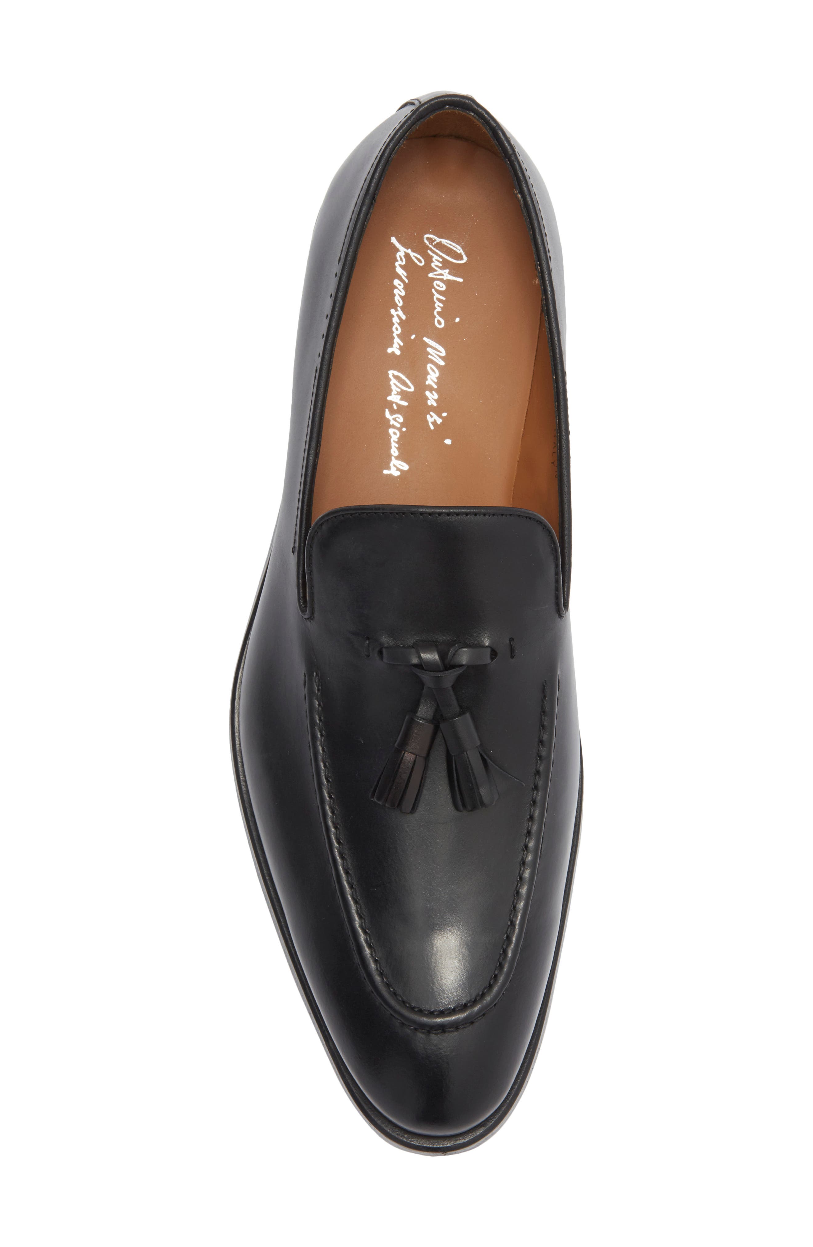 ANTONIO MAURIZI Tassel Loafer, Alternate, color, Nero