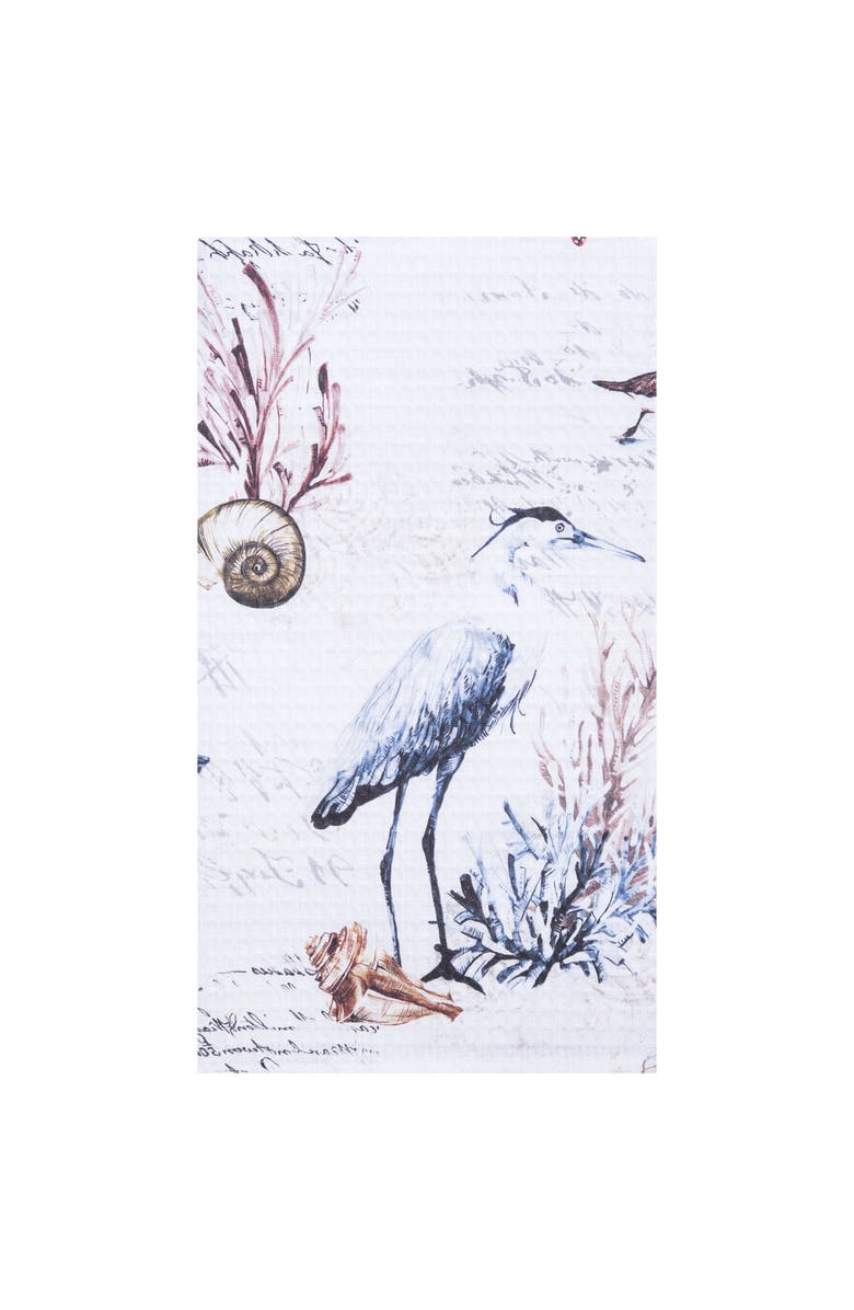 C&F Home 27" x 18" Heron Kitchen and Bathroom Graphic Print Hand Towel, Main, color, Blue