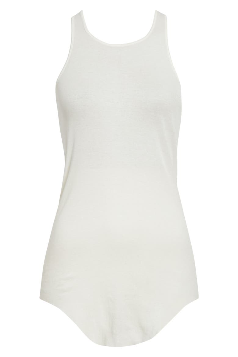 Basic Rib Cotton Tank, Alternate, color, MILK