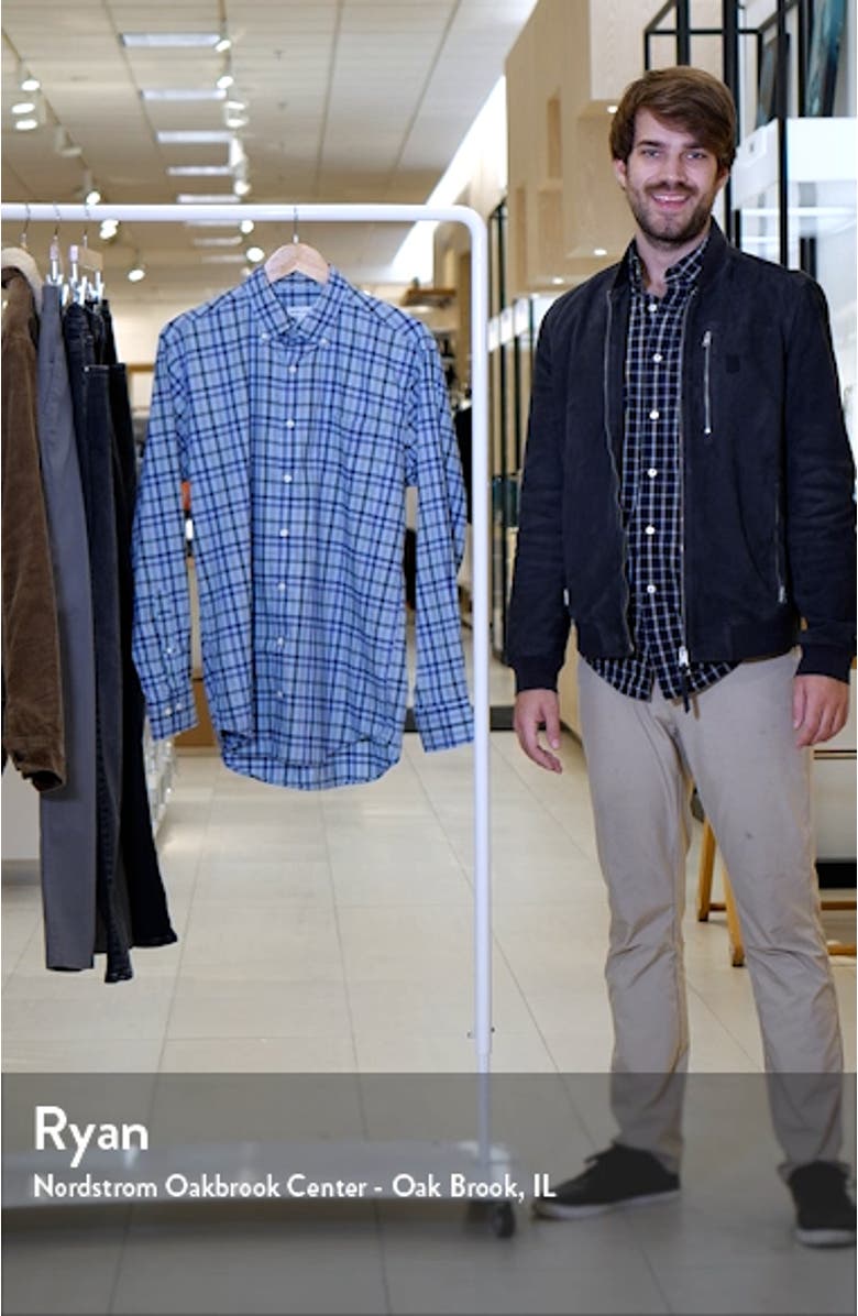 Chambly Crown Lite Check Performance Button-Down Shirt, sales video thumbnail