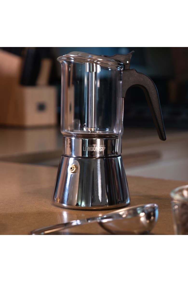Stainless Steel Espresso Maker, Alternate, color, Clear