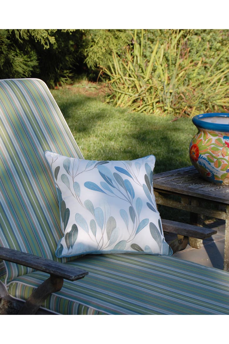 Sea Vine Indoor/Outdoor Accent Throw Pillow 20" x 20", Alternate, color, Blue