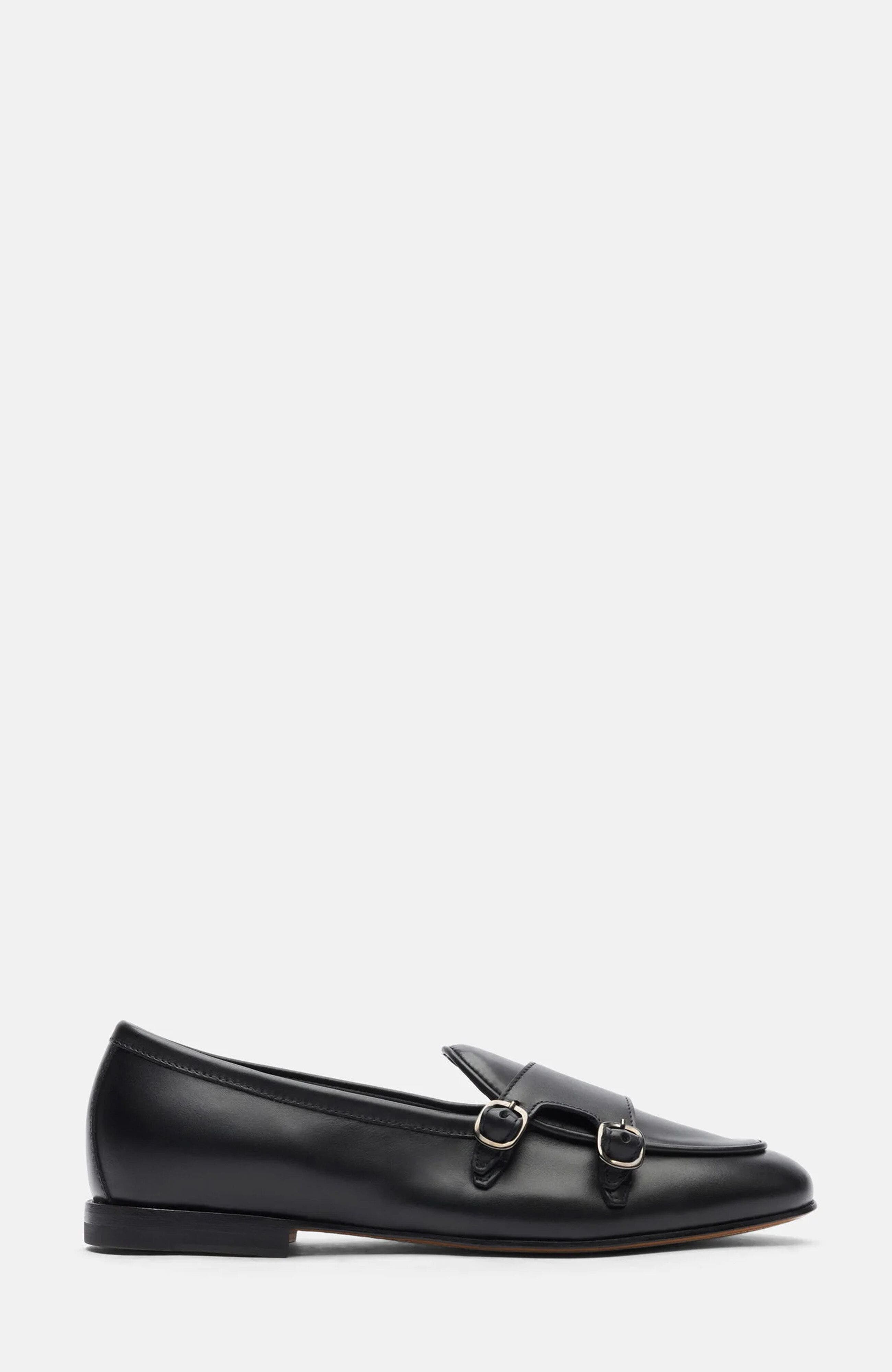 SCAROSSO Virginia Loafers, Alternate, color, Black - Calf Leather