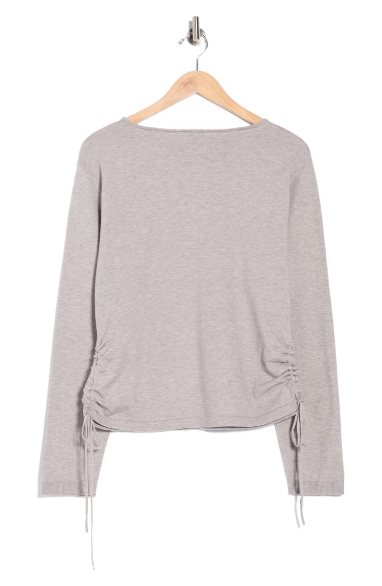 MAX STUDIO Side Cinched Top, Alternate, color, Light H. Grey