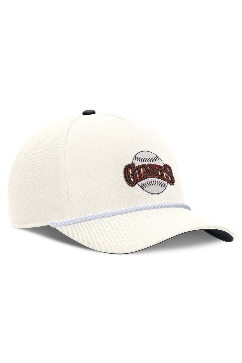 Men's Nike Cream San Francisco Giants Cooperstown Rise Adjustable Hat, Alternate, color, Cream