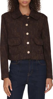 Bagatelle Floral Jacquard Crop Jacket
